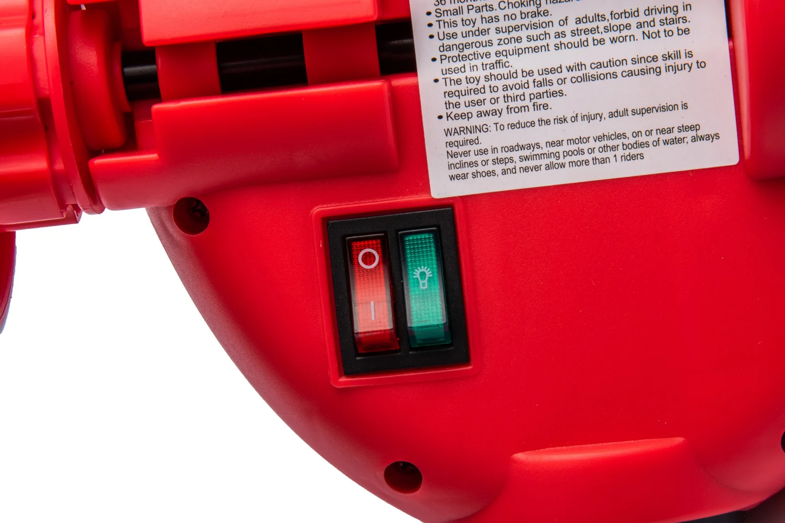 Kinderplay Concept, trotineta electrica cu aburi si lumini pentru copii, 3 roti, 30W, 6V 4.5Ah, rosie [6]