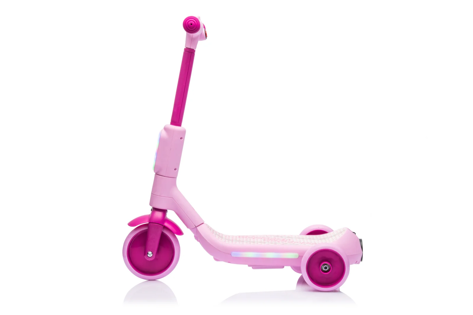 Kinderplay Concept, trotineta electrica cu aburi si lumini pentru copii, 3 roti, 30W, 6V 4.5Ah, roz [28]