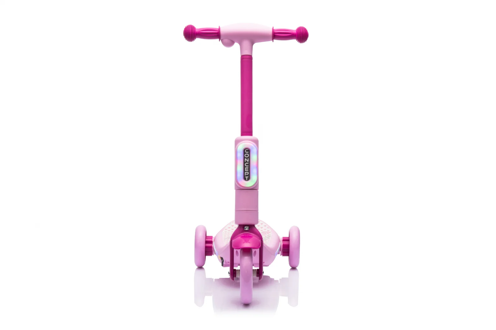Kinderplay Concept, trotineta electrica cu aburi si lumini pentru copii, 3 roti, 30W, 6V 4.5Ah, roz [30]