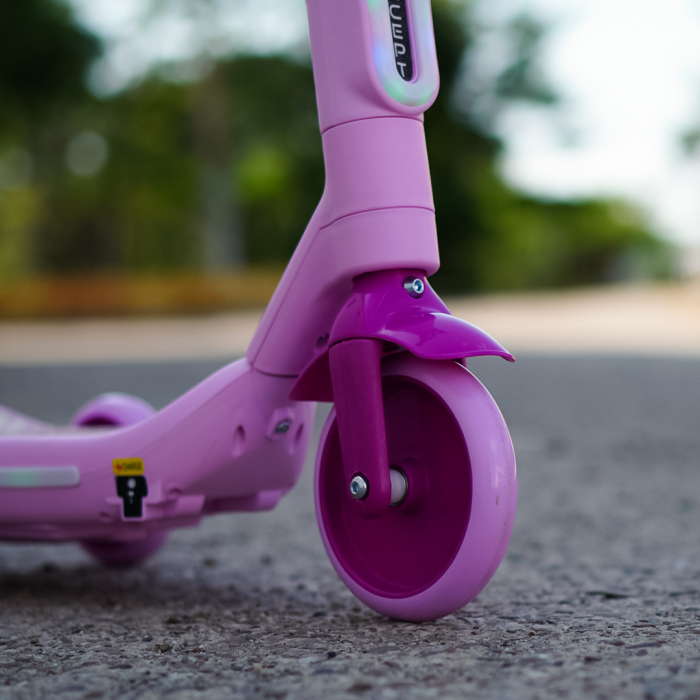 Kinderplay Concept, trotineta electrica cu aburi si lumini pentru copii, 3 roti, 30W, 6V 4.5Ah, roz [10]