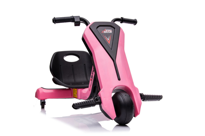 Kinderplay Slider 360, tricicleta electrica 12V pentru copii de 4–7 ani, culoare roz [17]