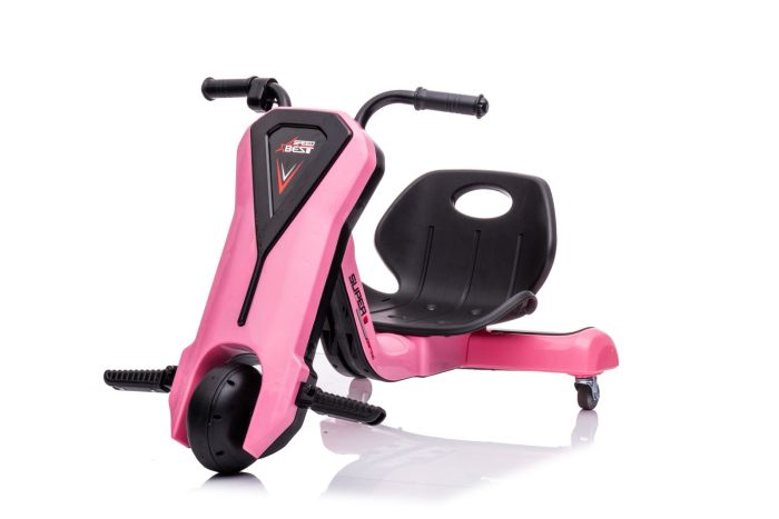 Kinderplay Slider 360, tricicleta electrica 12V pentru copii de 4–7 ani, culoare roz [16]