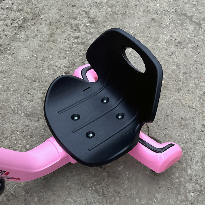 Kinderplay Slider 360, tricicleta electrica 12V pentru copii de 4–7 ani, culoare roz [12]