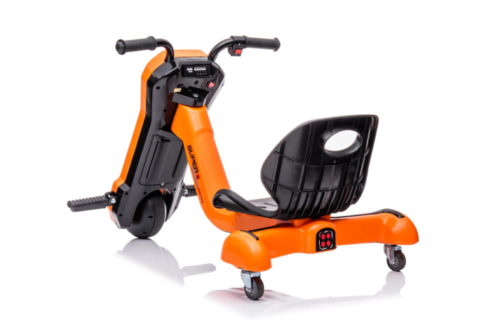 Kinderplay Slider 360, tricicleta electrica 12V pentru copii de 4–7 ani, orange [19]