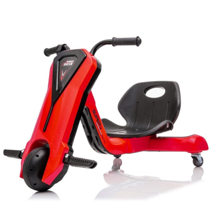 Kinderplay Slider 360, tricicleta electrica 12V pentru copii de 4–7 ani, rosie [1]