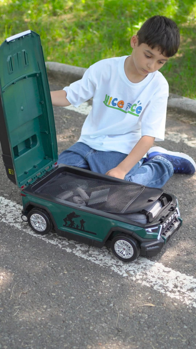troller tip masinuta pentru copii verde [3]