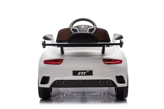 Masinuta electrica pentru copii 2-5 ani, RUF CTR 3 70W 12V, echipata premium, alba [12]