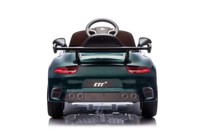 Masinuta electrica pentru copii 2-5 ani, RUF CTR 3 70W 12V, echipata premium, verde [3]