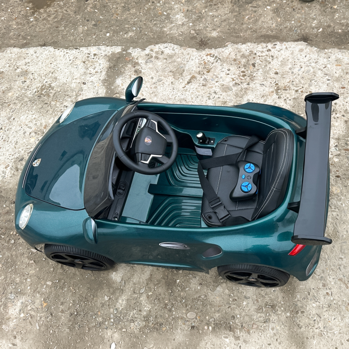 Masinuta electrica pentru copii 2-5 ani, RUF CTR 3 70W 12V, echipata premium, verde [17]