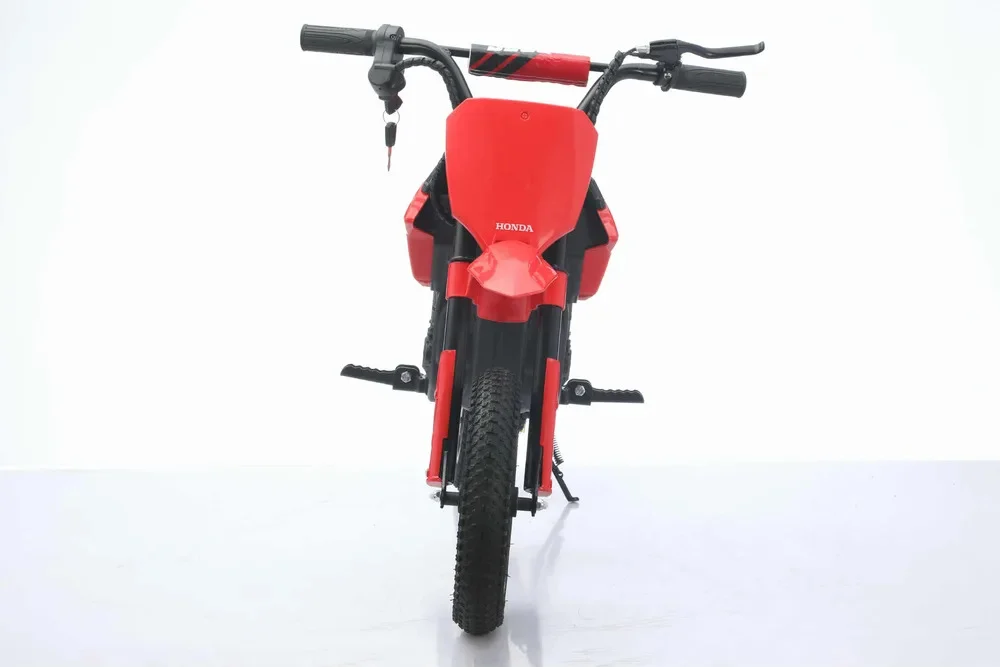 Motocicleta electrica pentru copii 5-10 ani, Honda CRF450 250W, 24V, roti gonflabile, rosie [4]