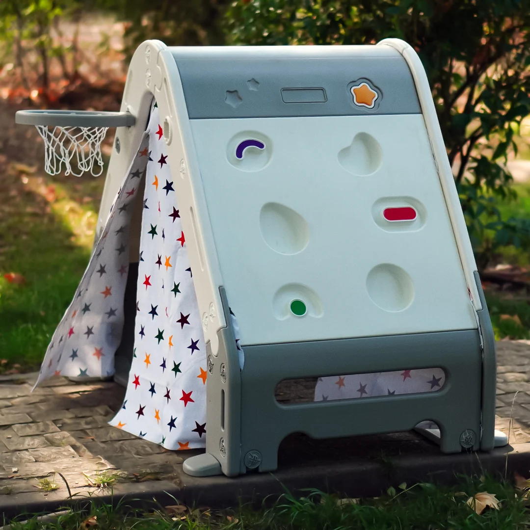 Pachet Kinderplay Distracție si Dezvoltare – Cort de joaca 6 în 1  + balansoar si premergator tip calut cu sunete interactive [9]