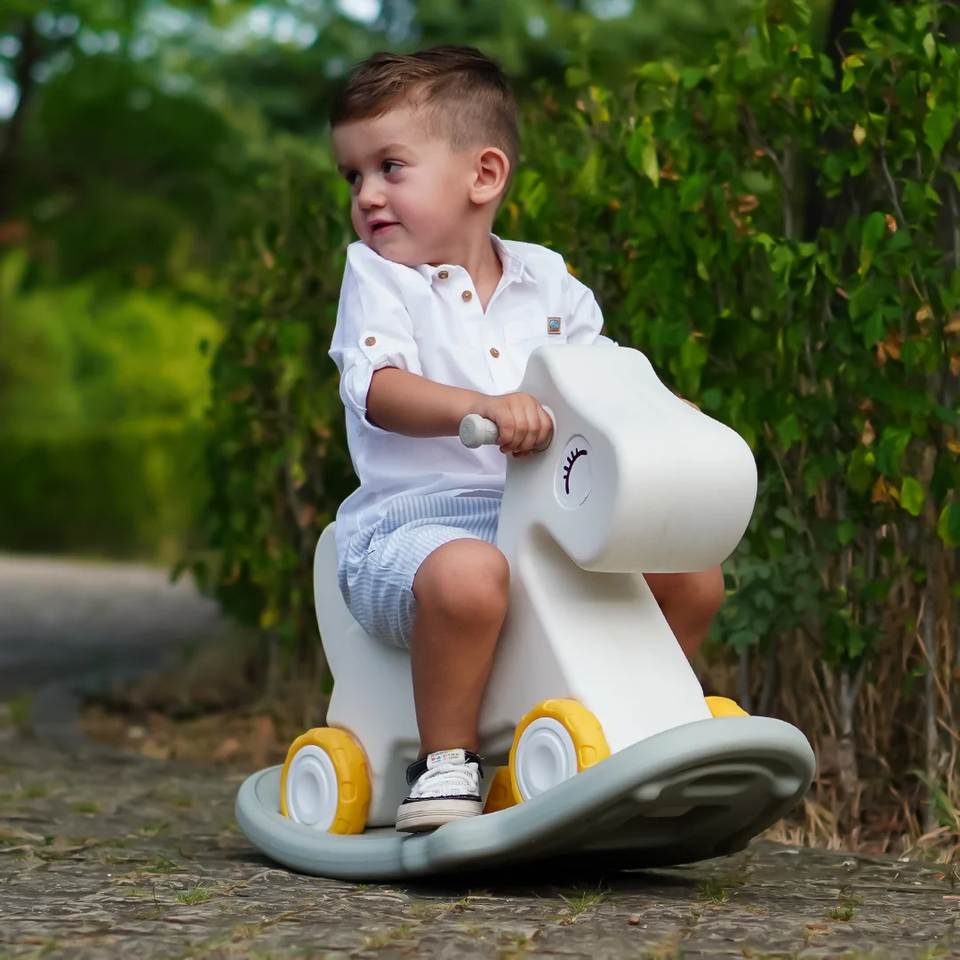 Pachet Kinderplay Distracție si Dezvoltare – Cort de joaca 6 în 1  + balansoar si premergator tip calut cu sunete interactive [2]
