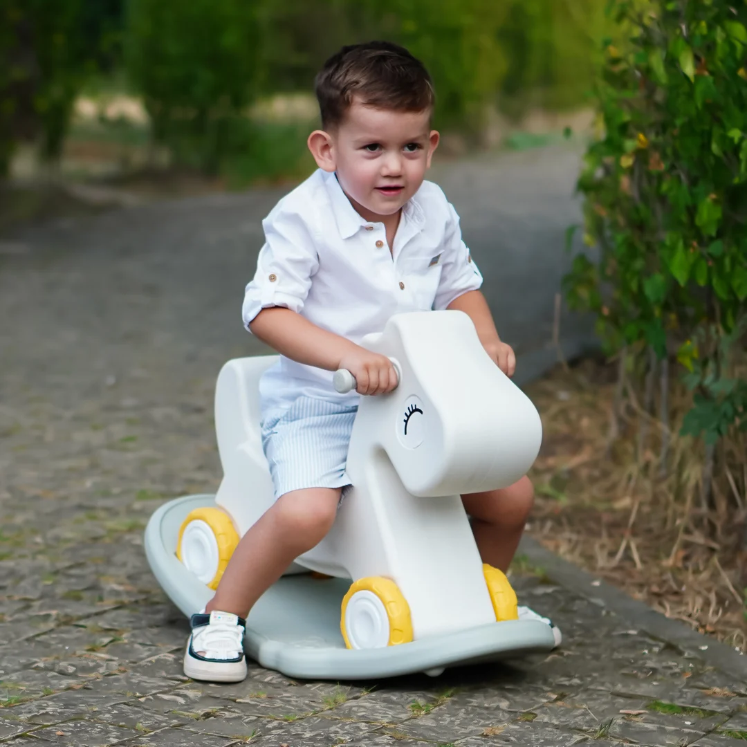 Pachet Kinderplay Distracție si Dezvoltare – Cort de joaca 6 în 1  + balansoar si premergator tip calut cu sunete interactive [4]