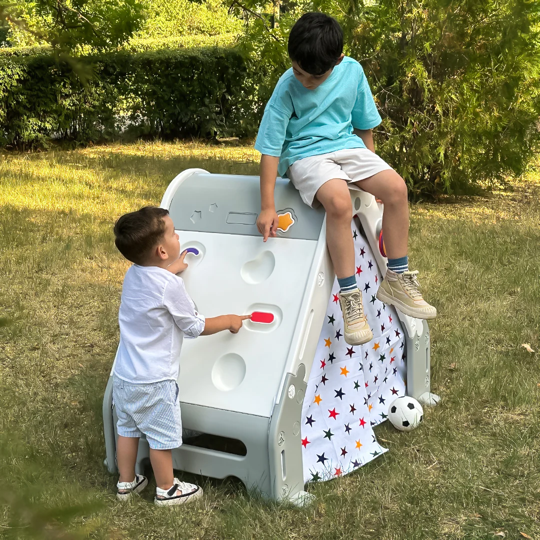 Pachet Kinderplay Distracție si Dezvoltare – Cort de joaca 6 în 1  + balansoar si premergator tip calut cu sunete interactive [3]
