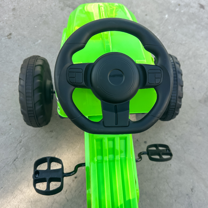 Pachet Kinderplay Joaca si Constructie pentru copii - Tractoras cu pedale + Set construcție excavator cu telecomanda, 544 de piese [11]