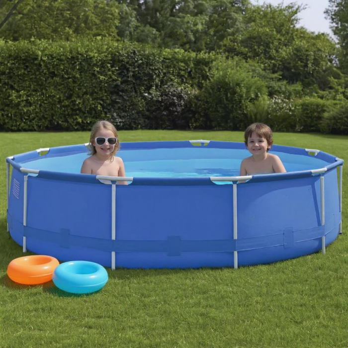 Piscina supraterana BLUESEA 3476, pentru intreaga familie, 300 x 76cm, 3 straturi, albastra [3]