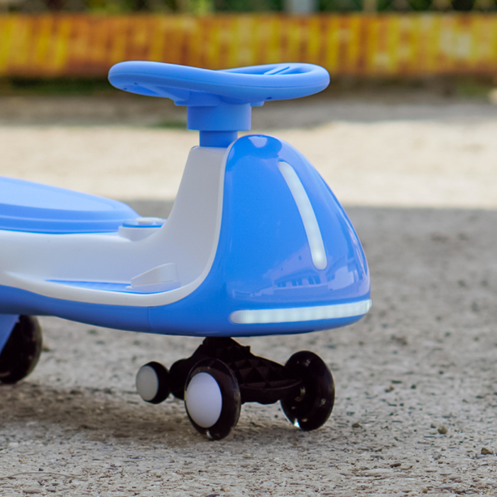 Placa electrica Kinderplay Wiggle CAR 360, pentru copii intre 3 si 7 ani, 12V 90W, albastra [10]