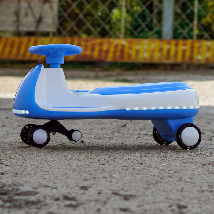 Placa electrica Kinderplay Wiggle CAR 360, pentru copii intre 3 si 7 ani, 12V 90W, albastra [4]