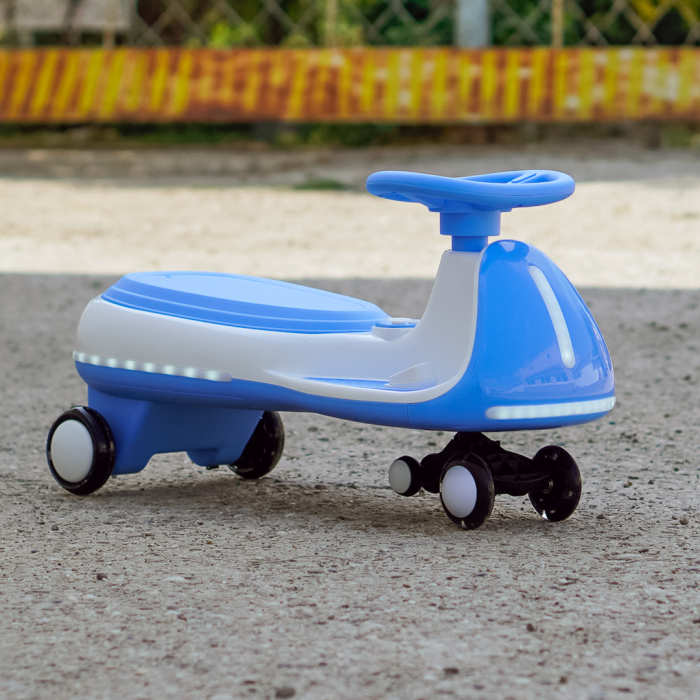 Placa electrica Kinderplay Wiggle CAR 360, pentru copii intre 3 si 7 ani, 12V 90W, albastra [11]