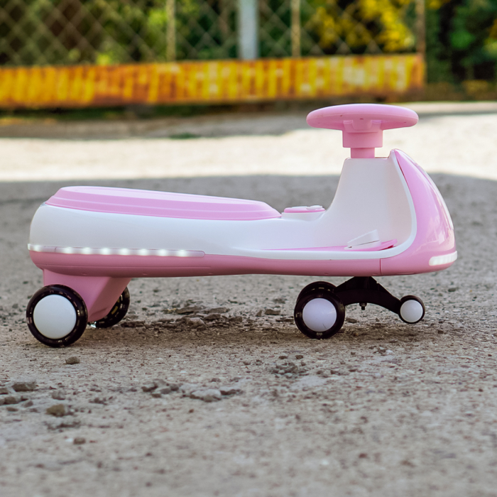 Placa electrica Kinderplay Wiggle CAR 360, pentru copii intre 3 si 7 ani, 12V 90W, roz [9]