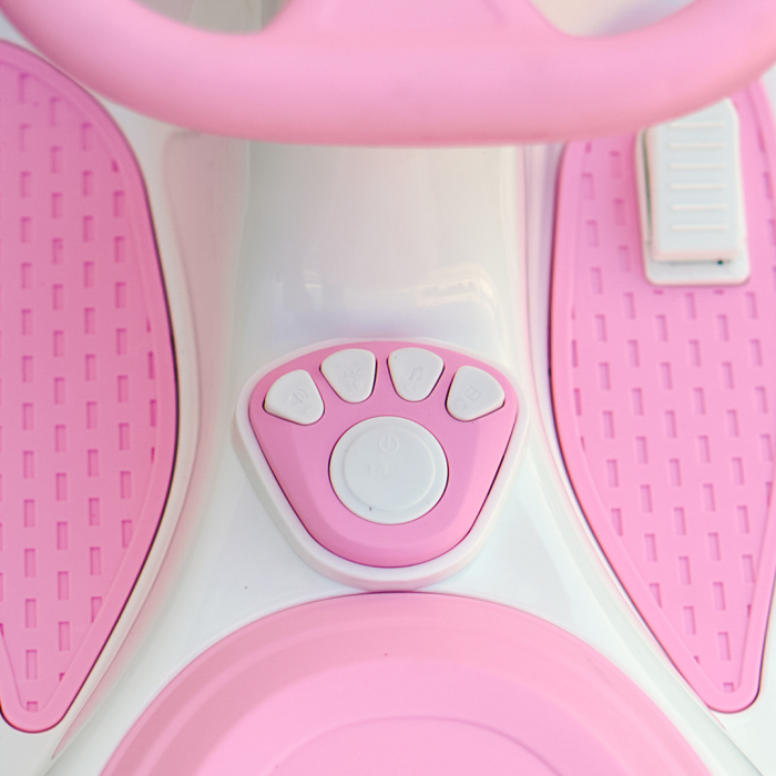 Placa electrica Kinderplay Wiggle CAR 360, pentru copii intre 3 si 7 ani, 12V 90W, roz [12]