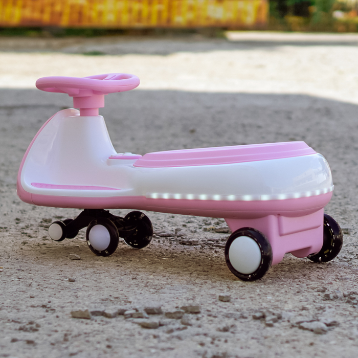 Placa electrica Kinderplay Wiggle CAR 360, pentru copii intre 3 si 7 ani, 12V 90W, roz [7]