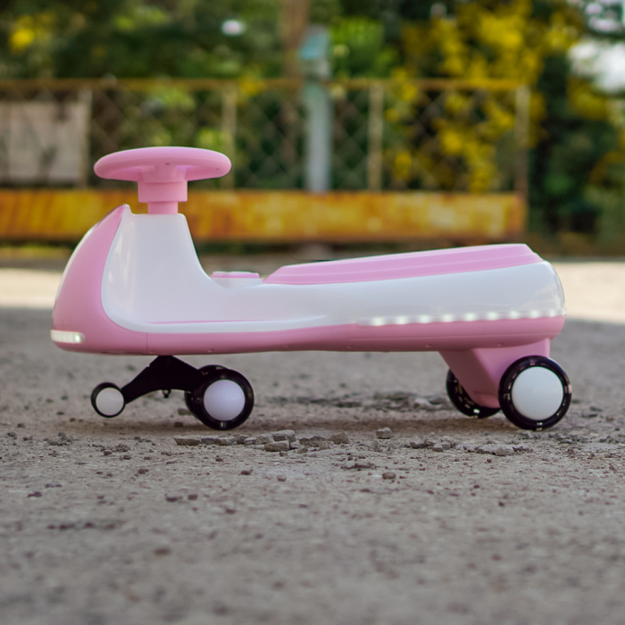 Placa electrica Kinderplay Wiggle CAR 360, pentru copii intre 3 si 7 ani, 12V 90W, roz [6]