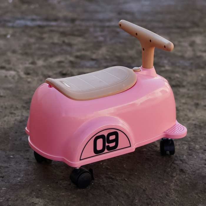 Premergator Kinderplay BabyCar tip masinuta, pentru copii intre 1 si 2 ani, design ergonomic, echipare standard, corai [5]