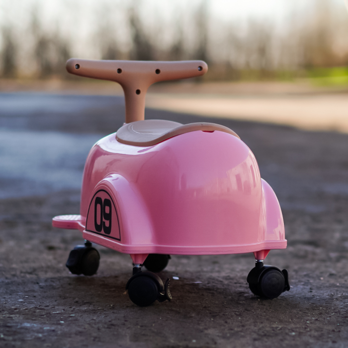 Premergator Kinderplay BabyCar tip masinuta, pentru copii intre 1 si 2 ani, design ergonomic, echipare standard, corai [4]