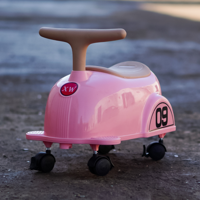 Premergator Kinderplay BabyCar tip masinuta, pentru copii intre 1 si 2 ani, design ergonomic, echipare standard, corai [2]