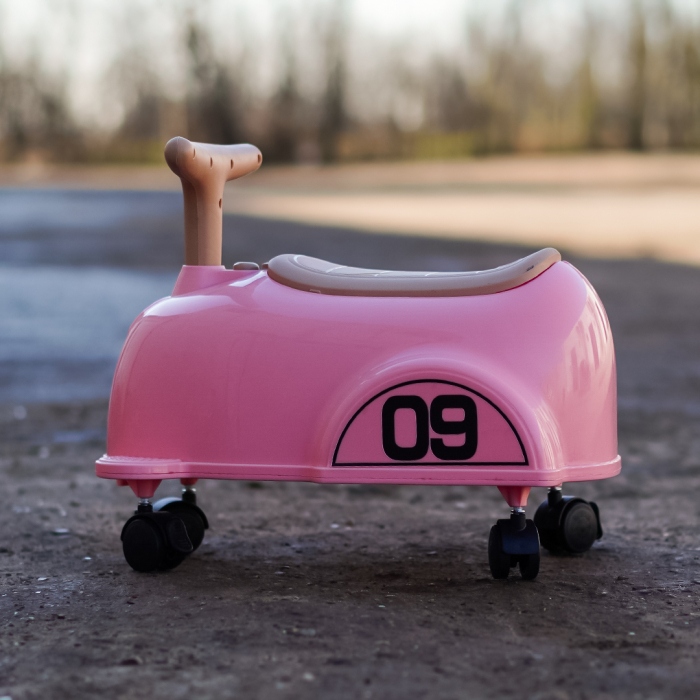 Premergator Kinderplay BabyCar tip masinuta, pentru copii intre 1 si 2 ani, design ergonomic, echipare standard, corai [3]