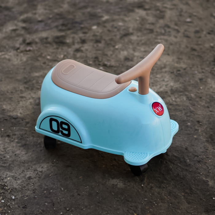 Premergator Kinderplay BabyCar tip masinuta, pentru copii intre 1 si 2 ani, design ergonomic, echipare standard, turquoise [3]