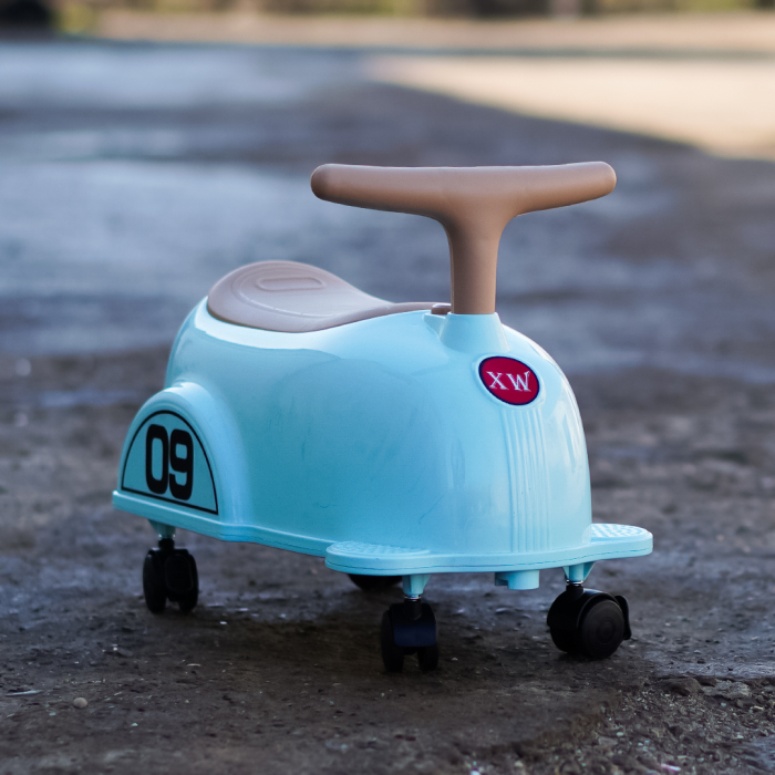 Premergator Kinderplay BabyCar tip masinuta, pentru copii intre 1 si 2 ani, design ergonomic, echipare standard, turquoise [7]