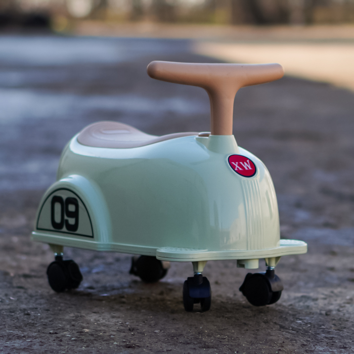 Premergator Kinderplay BabyCar tip masinuta, pentru copii intre 1 si 2 ani, design ergonomic, echipare standard, verde [2]
