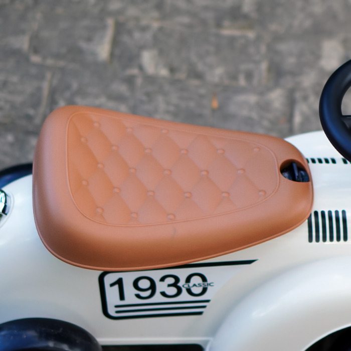 Premergator masinuta Retro Baby pentru copii, 18-30 luni, efecte sonore, alb [13]