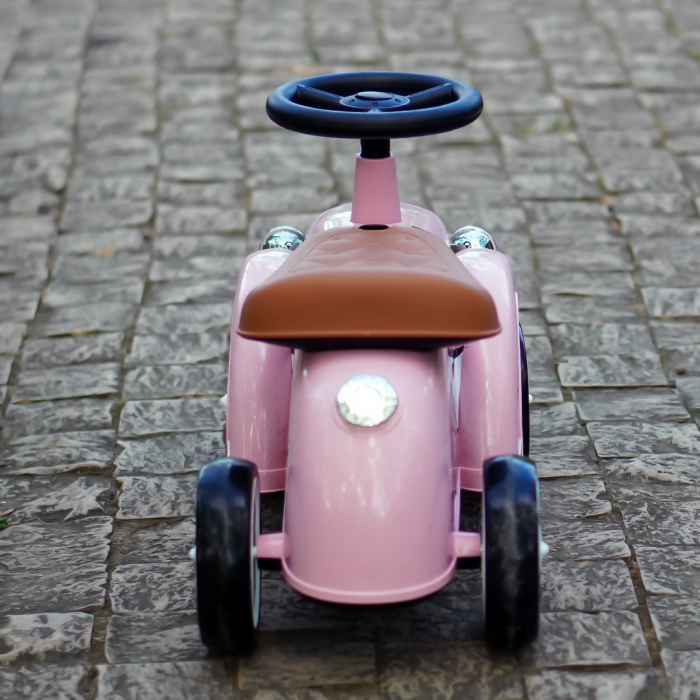 Premergator masinuta Retro Baby pentru copii, 18-30 luni, efecte sonore, roz [7]