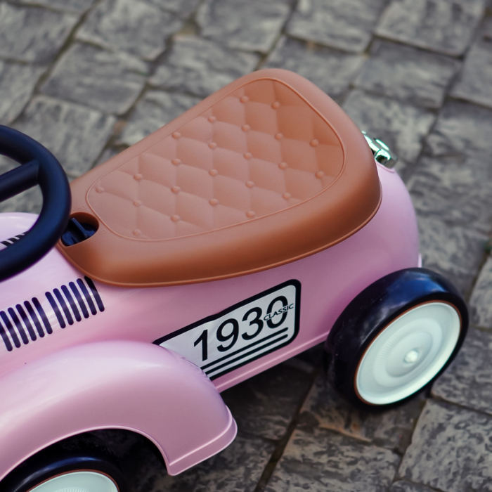 Premergator masinuta Retro Baby pentru copii, 18-30 luni, efecte sonore, roz [11]