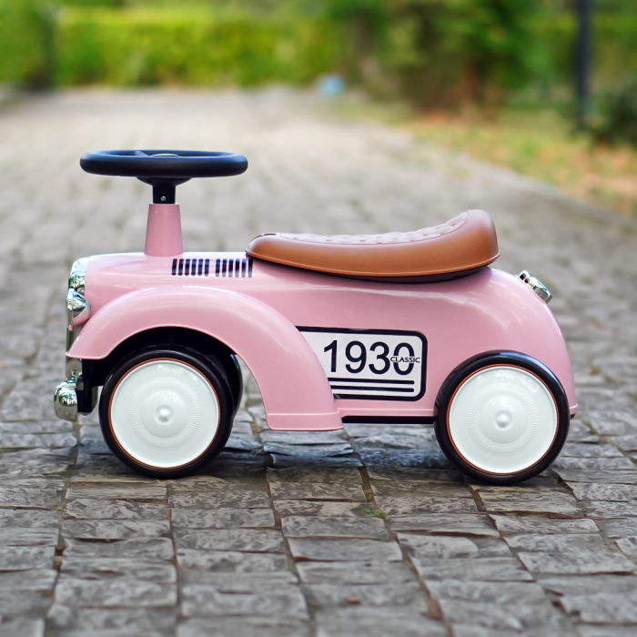 Premergator masinuta Retro Baby pentru copii, 18-30 luni, efecte sonore, roz [9]