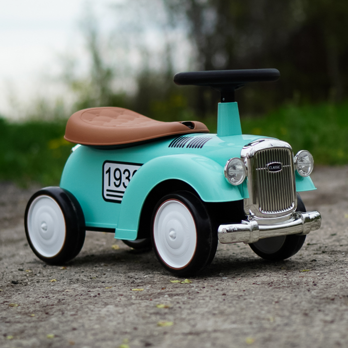 Premergator masinuta Retro Baby pentru copii, 18-30 luni, efecte sonore, verde [3]