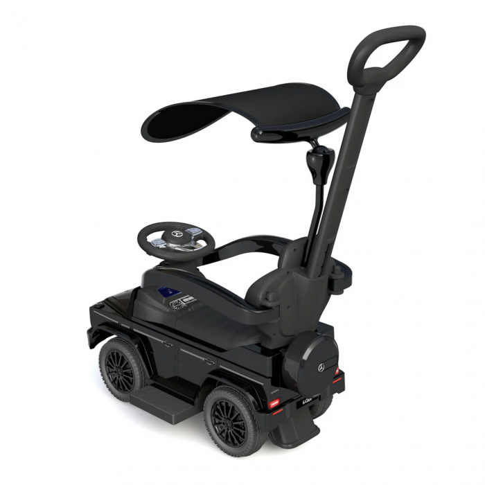 Premergator pentru copii, masinuta cu parasolar Mercedes G350d, 1-3 ani, echipat Premium, negru [5]