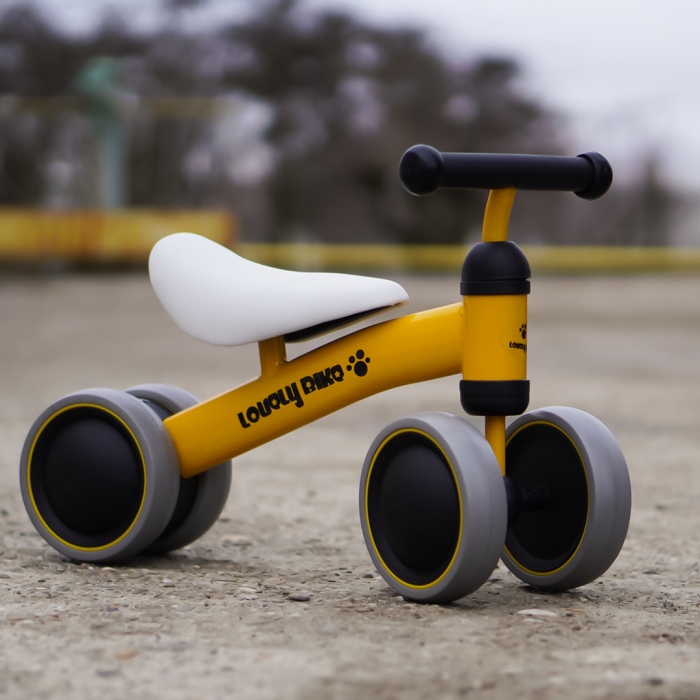 Premergator si bicicleta fara pedale, LoveLy Bike pentru copii 18-30 luni, roti EVA, galbena [7]