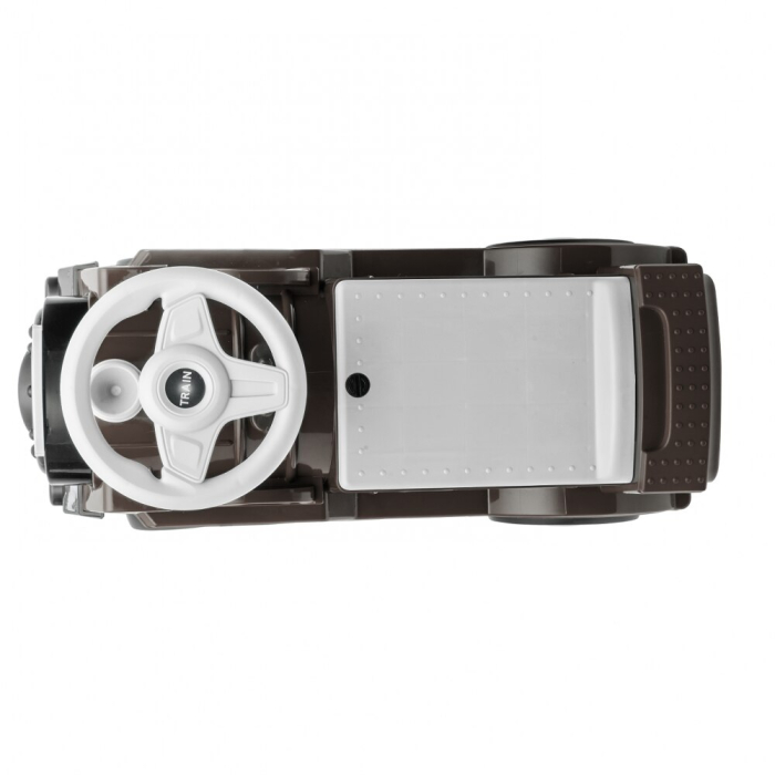 Premergator trenulet, Kinderplay Vintage Train, pentru copii, 18-30 luni, roti EVA, maro [10]