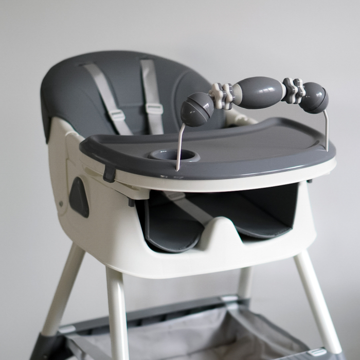Scaun de masa si de joaca pentru copii 6–36 luni, ajustabil, inaltime reglabila, tava detasabila, centura de siguranta, albastru [8]