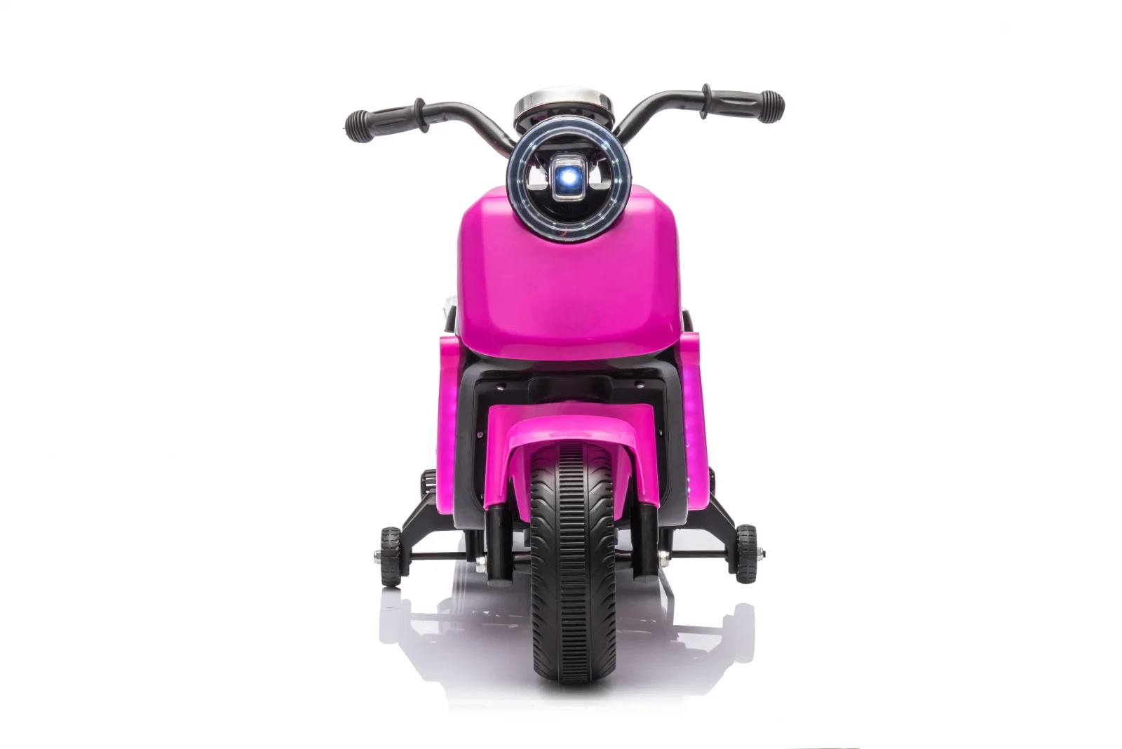 Scuter electric pentru copii, Kinderplay Scooty, remorca inclusa, telecomanda control parental, 70W, 6V 7Ah, roz [5]