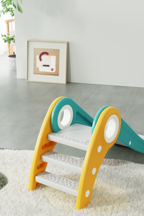 Tobogan pentru copii Kinderplay cu design ergonomic, pentru interior sau exterior, trepte antiderapante, pliabil, violet [4]