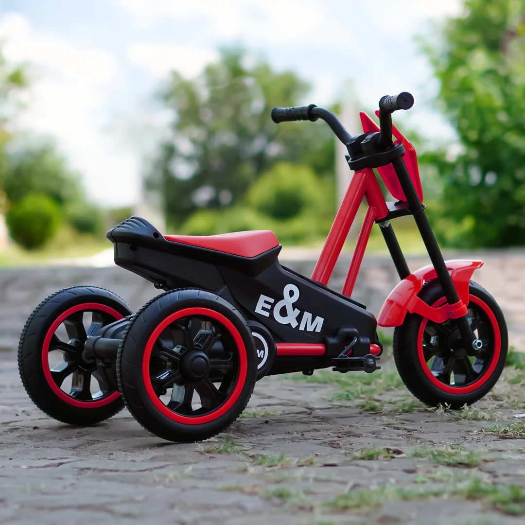Tricicleta cu pedale pentru copii, Kinderplay G301, rosie [5]