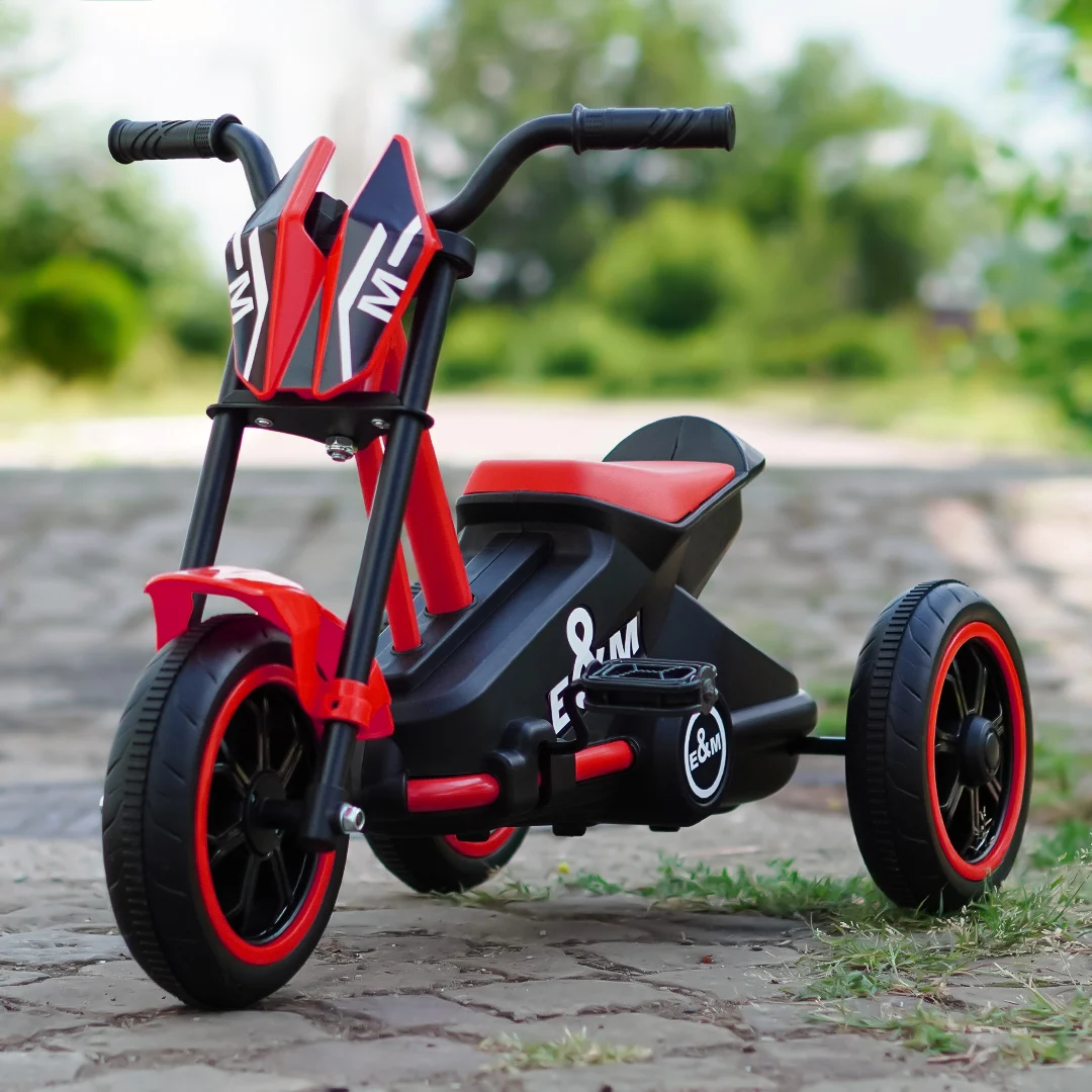 Tricicleta cu pedale pentru copii, Kinderplay G301, rosie [2]