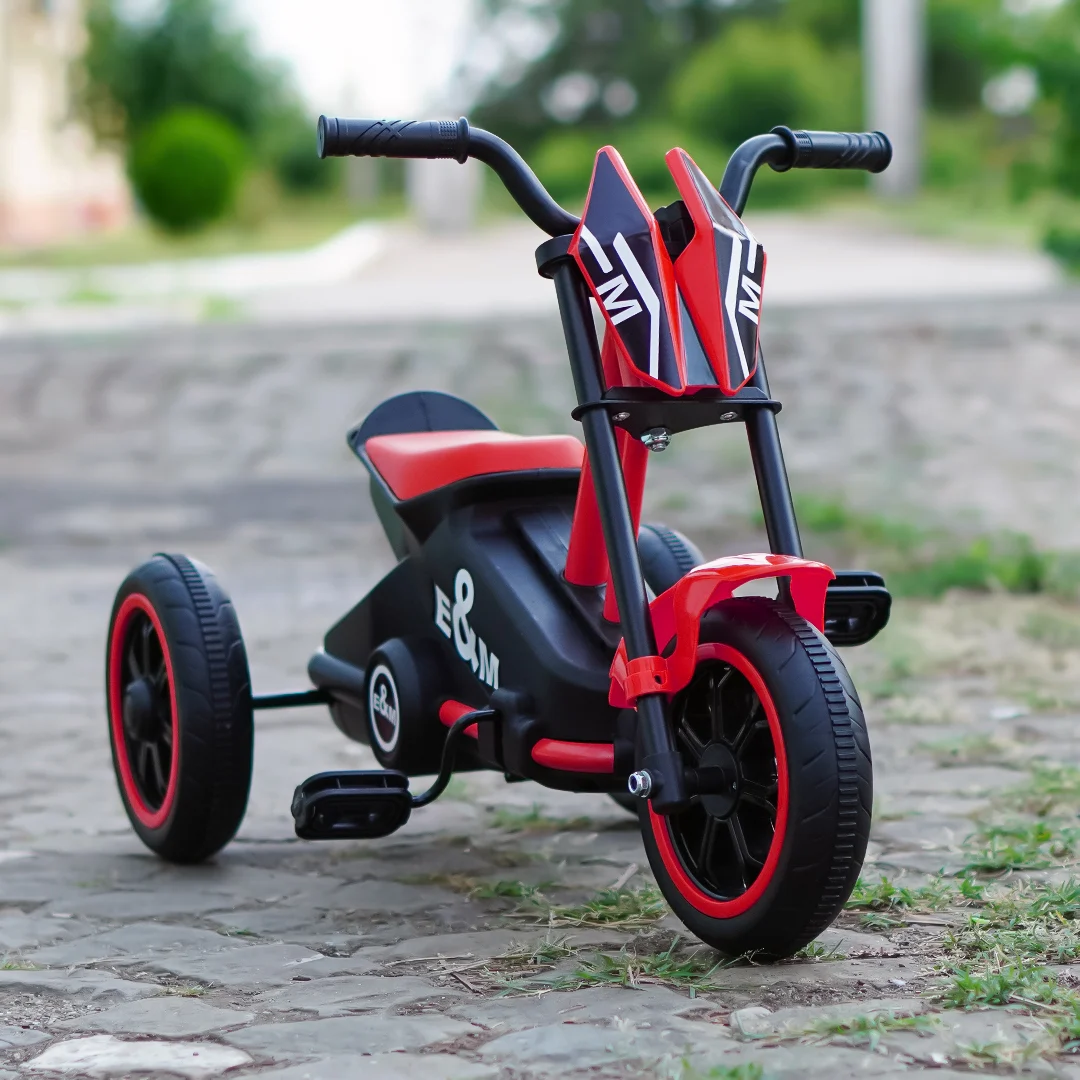 Tricicleta cu pedale pentru copii, Kinderplay G301, rosie [6]