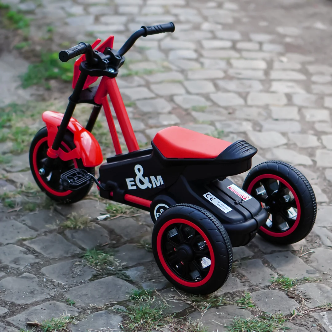 Tricicleta cu pedale pentru copii, Kinderplay G301, rosie [4]