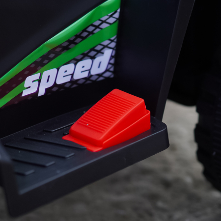 ATV electric copii, 4 in 1, Kinderplay Super, 35W 6V, telecomanda, echipare standard, verde [11]